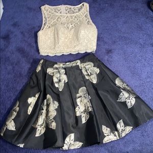 Two piece homecoming dress